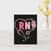 レトロポケットRNナース女性用Registered Nurse カード (黄色い花)