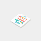 レトロポジティブ引用Tシャツ ポストイット (アングル)