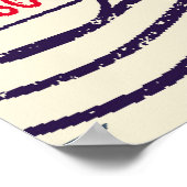 レトロポストスタンプ、ヴィンテージ収集。 ポスター (角)