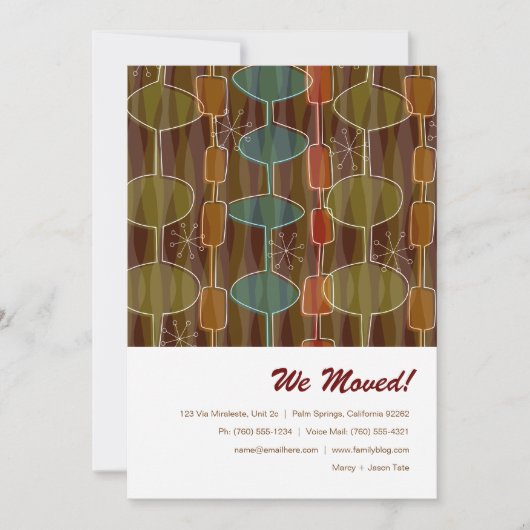 レトロポッドの移動告知 案内状 (正面)