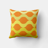レトロポッドオレンジレモンイエロー クッション (裏面)