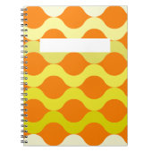 レトロポッドオレンジレモンイエロー ノートブック (正面)