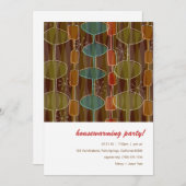 レトロポッド引っ越し祝いパーティーパーティの招待状 招待状 (正面/裏面)