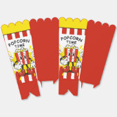 レトロポップコーン デザイン フェイバーボックス (見開き)