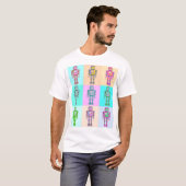 レトロポップロボット v4 tシャツ (正面フル)