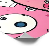 レトロポップ・アートのの少女 ポスター (角)