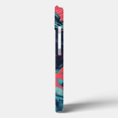 レトロポップ・アートのアートウーマンと赤サングラスiPhone Cas Case-Mate iPhoneケース (裏面 / 左)