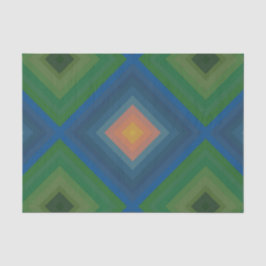 レトロポップ・アートのアートカラーストライプダイヤモンドパターン 薄葉紙