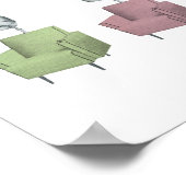 レトロポップ・アートのアートサロンドライヤーチェア8x10プリント ポスター (角)