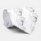 レトロポップ・アートのアートスマッシュスケッチ ネクタイ (ロール)