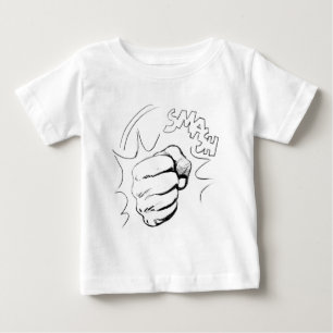 レトロポップ・アートのアートスマッシュスケッチ ベビーTシャツ