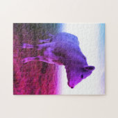 レトロポップ・アートのアートテエダイ牛 ジグソーパズル (横)