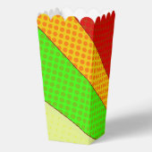 レトロポップ・アートのアートポップコーンパーソナライズされた誕生日 フェイバーボックス (裏面)