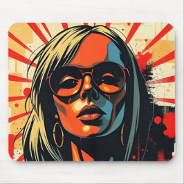 レトロポップ・アートのアートマウスパッド マウスパッド