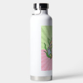 レトロポップ・アートのアートマッシュルームウォーターボトル ウォーターボトル (右面)