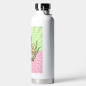 レトロポップ・アートのアートマッシュルームウォーターボトル ウォーターボトル (左面)