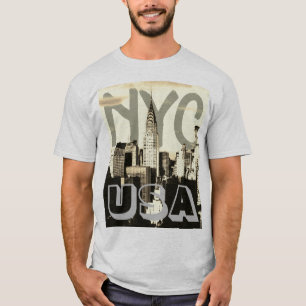 レトロポップ・アートのアート漫画ニューヨークシティNYC USA Tシャツ