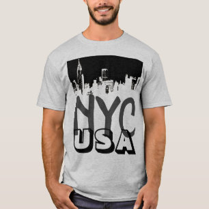 レトロポップ・アートのアート漫画ニューヨークシティNYC USA Tシャツ