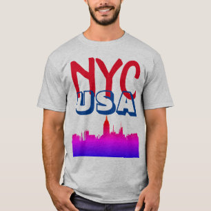 レトロポップ・アートのアート漫画ニューヨークシティNYC USA Tシャツ