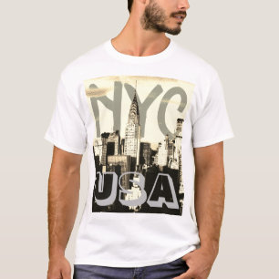 レトロポップ・アートのアート漫画ニューヨークシティNYC USA Tシャツ