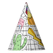 レトロポップ・アートのアート:バッジコレクション パーティーハット (裏面)