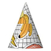 レトロポップ・アートのアート:バッジコレクション パーティーハット (左)