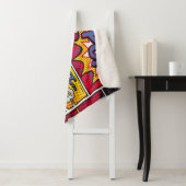 レトロポップ・アートのアート、漫画の叫びパターン。 シェルパブランケット (インサイチュ)