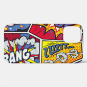 レトロポップ・アートのアート、漫画の叫びパターン。 Case-Mate iPhoneケース (裏面 (横))