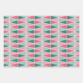 レトロポップ・アートのクリスマスセット1 ラッピングペーパーシート (正面2)