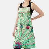 レトロポップ・アートのサマーカーニバル エプロン (インサイチュ)