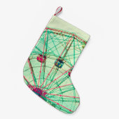 レトロポップ・アートのサマーカーニバル スモールクリスマスストッキング (正面 (吊り時))