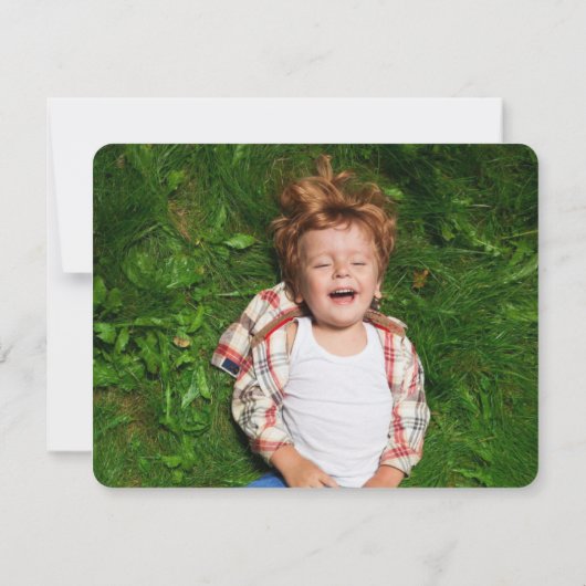 レトロポップ・アートのゼリービーンズキッド誕生日サンキューカード 招待状 (裏面)