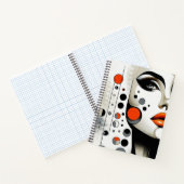 レトロポップ・アートのディヴァ：幾何学的エレガンス抽象芸術アート ノートブック (内部)