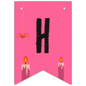 レトロポップ・アートのハロウィンヴィンテージ衣装パーティー バンティングフラッグ (第2の旗)