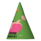 レトロポップ・アートのハロウィンヴィンテージ衣装パーティー パーティーハット (右)