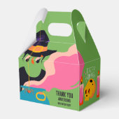 レトロポップ・アートのハロウィンヴィンテージ衣装パーティー フェイバーボックス (正面サイド)