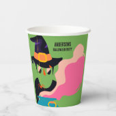 レトロポップ・アートのハロウィンヴィンテージ衣装パーティー 紙コップ (裏面)