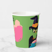 レトロポップ・アートのハロウィンヴィンテージ衣装パーティー 紙コップ (左)