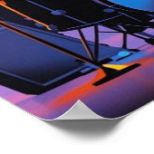 レトロポップ・アートの抽象芸術ミュージカル楽器 ポスター (角)