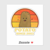 レトロポテト誕生日年 シール (シート)