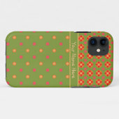 レトロポピーと水玉模様iPhone 5/5sケース Case-Mate iPhoneケース (裏面(横))