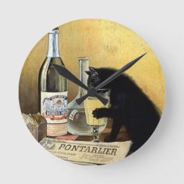 レトロポフランスのスター「アブザブルジョア」 ラウンド壁時計