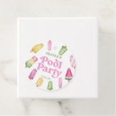 レトロポプシクル誕生日プールパーティー フェイバータグ (インサイチュ)