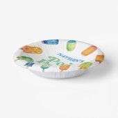 レトロポプシクル誕生日プールパーティー ペーパーボウル (傾斜あり)