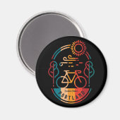 レトロポルトランドバイクトレイル マグネット (正面/裏面)