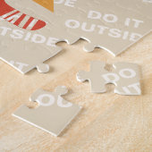 レトロポンドホッケー外でそれをする ジグソーパズル (側面)