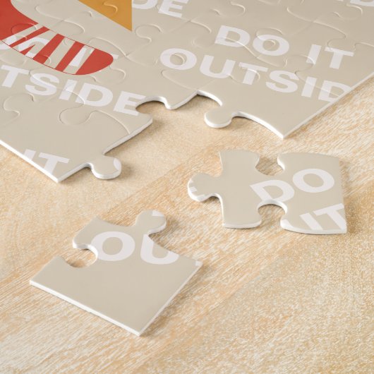 レトロポンドホッケー外でそれをする ジグソーパズル (側面)