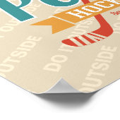 レトロポンドホッケー外でそれをする ポスター (角)