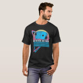 レトロポーカープレイヤー 川無し 魚無し Tシャツ (正面フル)