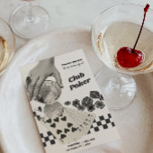 レトロポーカー夜のカクテルパーティーへの招待 招待状